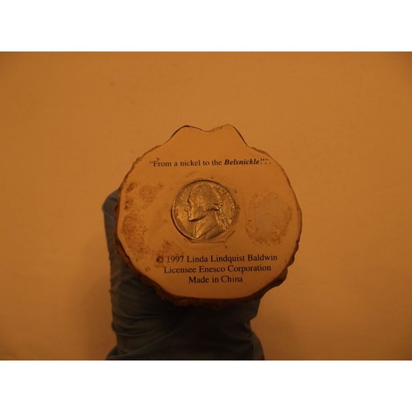 Vtg. 1997 Linda Lindquist Belsnickle Resin Santa Claus Figurine - Picture 2 of 2